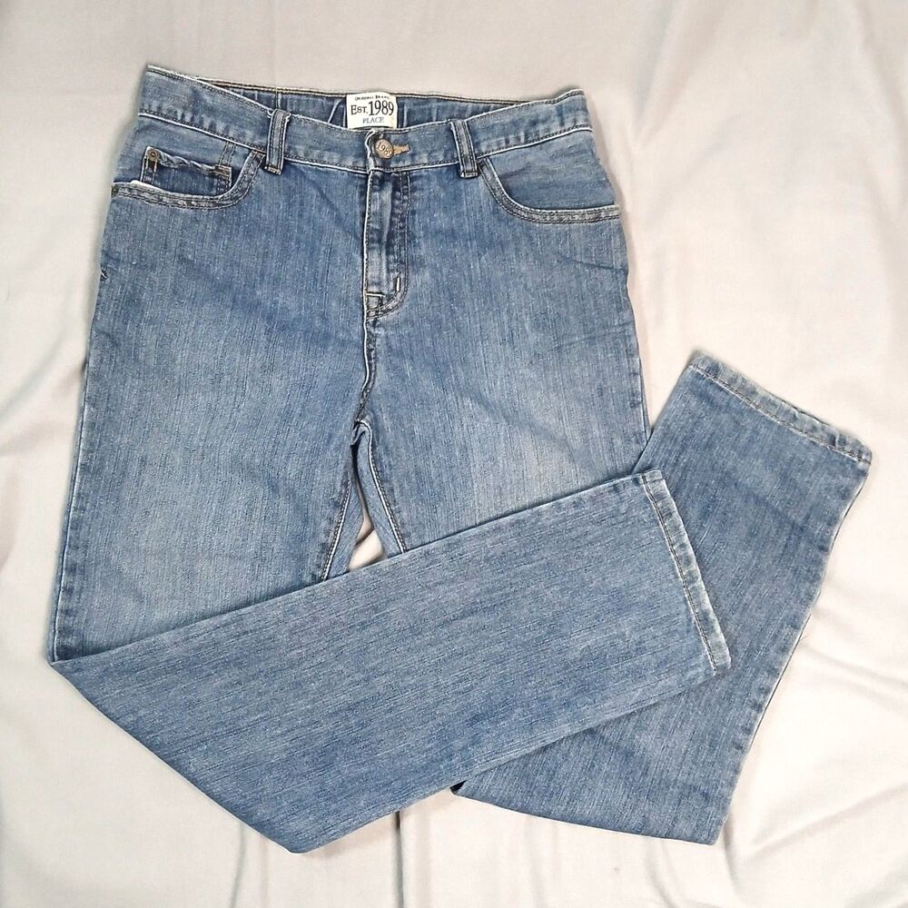 The Children's Place Skinny Jeans Adjustable Waist Denim Pants Youth Girls 14